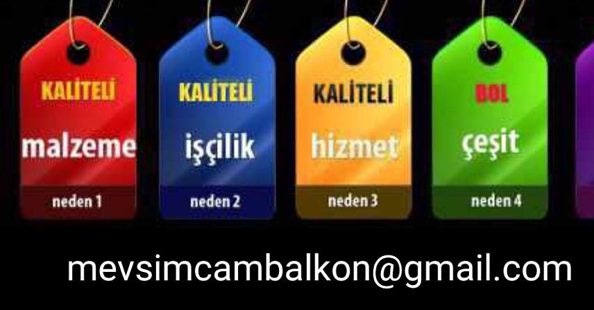 D bakirda mevsim cam balkon sistemleri